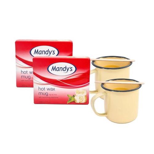Mandy's Hot Wax Mugs 2 x 200g