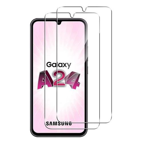 TEKRON Tempered Glass Screen Protector for Samsung Galaxy A24 (Pack of 2)