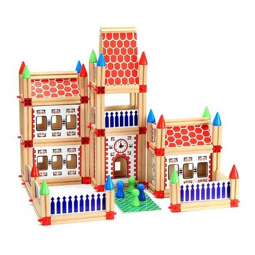 Wood Play House Construction set 148 Piece