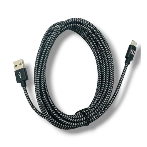 3m USB to Type C Braided Charging Cable