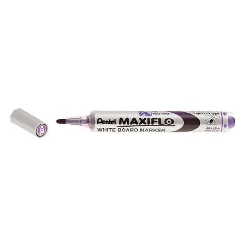 Pentel Maxiflo White Board Marker Violet x2
