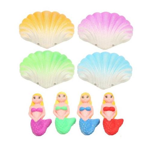 Grow Your Own Magical Mermaid in Clam Shell Assorted Colours (Pack of 4)