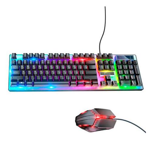 Hi-Tech Gaming Keyboard and mouse Hoco GM18 with RGB backlight