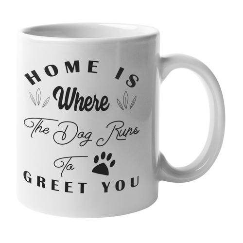 Home Is Were The Dog Run Coffee Mug v2