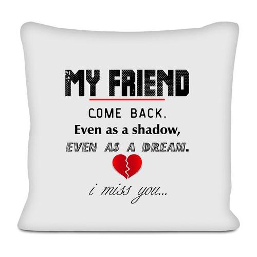 My Friend Come Back Remembrance Sympathy Memorial Gift Scatter Cushion