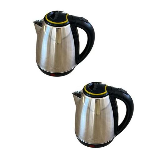 Pack of 2- Condere Stainless Steel Electric Kettle