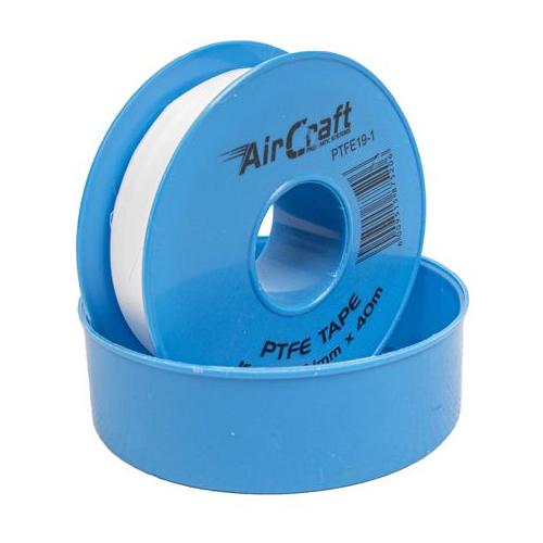 Air Craft - PTFE Tape - Roll - 19mm x 0.1mm x 40m - 2 Pack