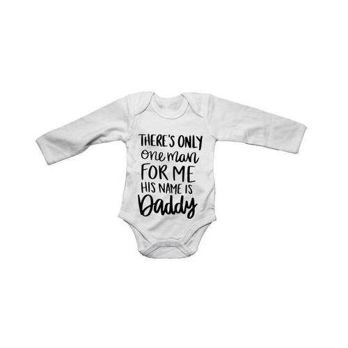 One Man For Me - Daddy - Long Sleeve - Baby Grow