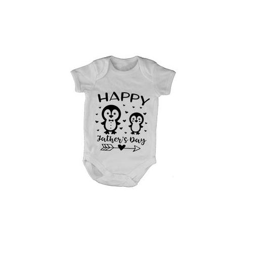 Father's Day - Penguins - Short Sleeve - Baby Grow