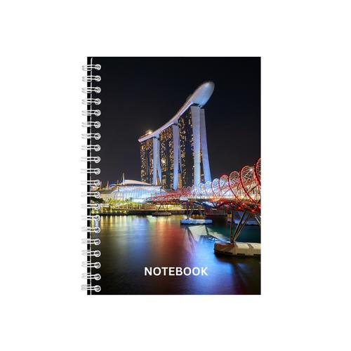Singapore Hotel Notebook - Great Gift Idea - Writing Books Notepad Pad