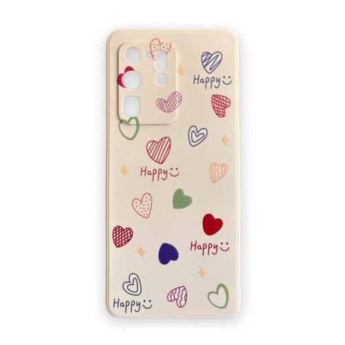 AMA Happy and Heart Print Silicon Protective Case For Samsung S20 Ultra