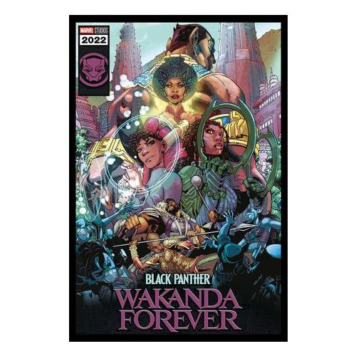Marvel - Black Panther Wakanda Forever Poster with Black Frame