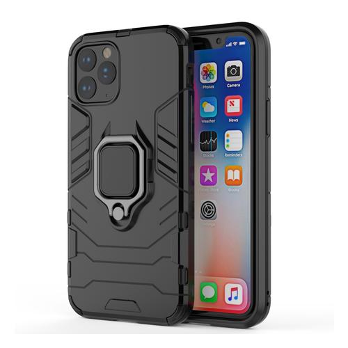 CellTime™ iPhone 11 Pro Max Shockproof B/Panther Magnetic Ring Stand Cover