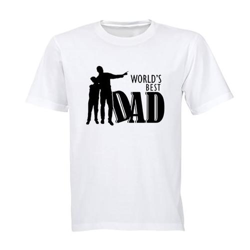 World's Best Dad - Silhouette - Adults - T-Shirt