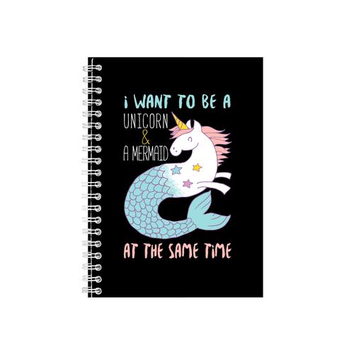 Unicorn Mermaid Notebook - Great Girls Gift Idea - Writing Books Notepad