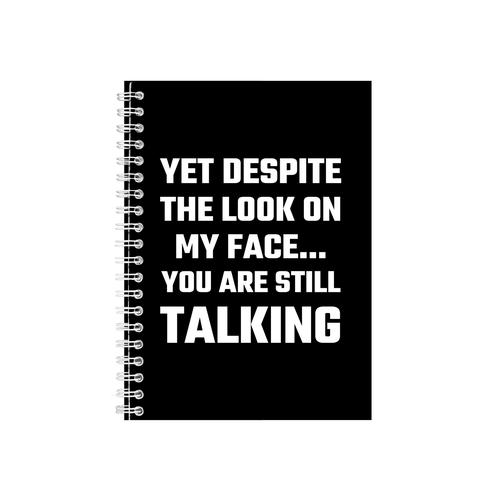 Talking Sarcastic Notebook - Funny Gift Idea - Writing Books Notepad Pad