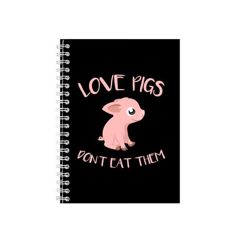Love Pigs Notebook - Great Pig Gift Idea - Writing Books Notepad