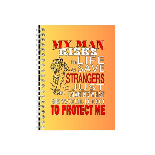 Fireman Risk Notebook - Firefighter Gift Idea - Writing Books Notepad