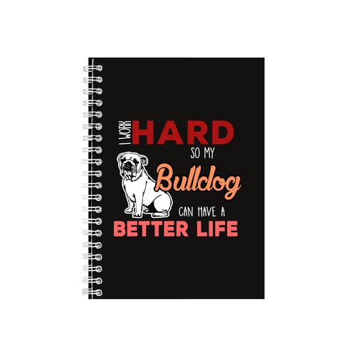 Bulldog Notebook - Great Bull Dog Owners Gift Idea - Writing Books Notepad