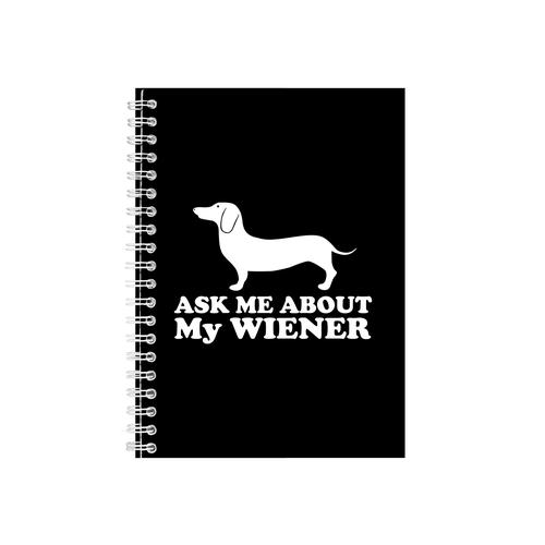 Wiener Notebook - Great Dog Owner Gift Idea - Writing Books Notepad Pad
