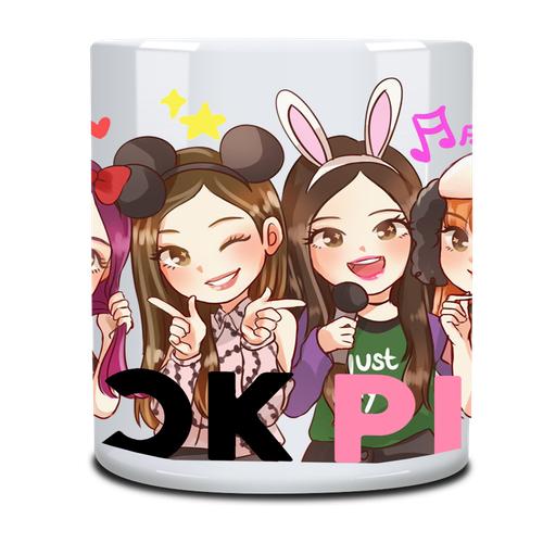 Printed Mug - Black Pink - Fun Members