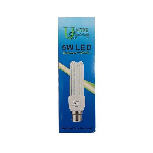 United Electrical 5 Watt B22 3U LED Bulb Cool White