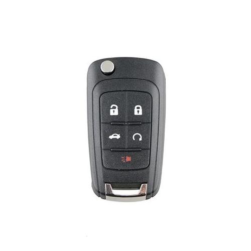5 Buttons Car Flip Entry Remote Key Case Shell Compatible With Chevrolet