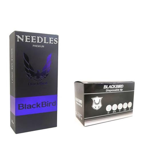 BlackBird Tattoo Needles & Tips Combo - 50 Needles + 50 Tips - 5RS