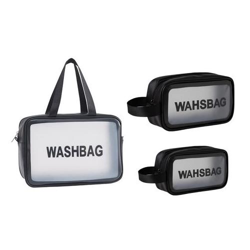 3 Piece Waterproof Toiletry Bag with Handle - Easy Trade