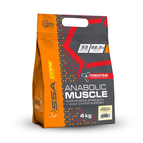 SSA Supplements Anabolic Muscle Stack 4kg Vanilla Cream Bag