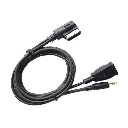 Car AMI AUX Audio Cable AUX & USB Charging & Mobile Music Compatible Mercedes-Benz