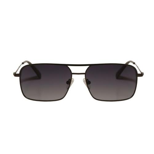 Trey Rectangle Sunglasses Black