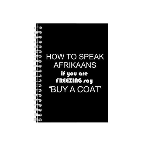 Speak Afrikaans Notebook Afrikaans Gift Idea Writing Book Notepad Pad 48