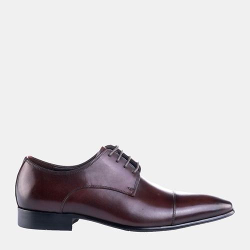 - Men's Brown Leather Lace-Up Formal Shoes