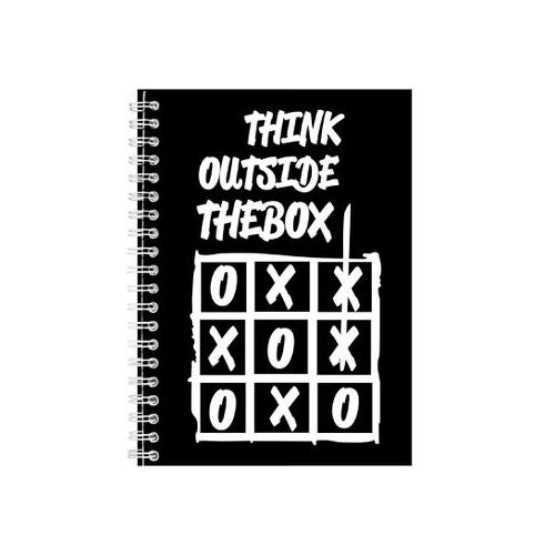 Think outside the box 2 Notebook Gift Idea Writing Book Notepad Pad 68