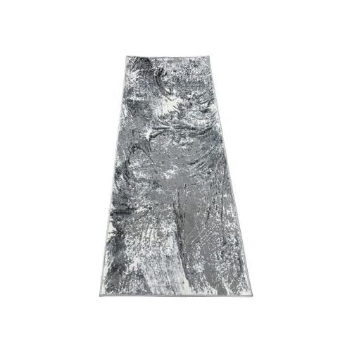 Abstract Design Grey Rug-Runner - 200 x 80cm