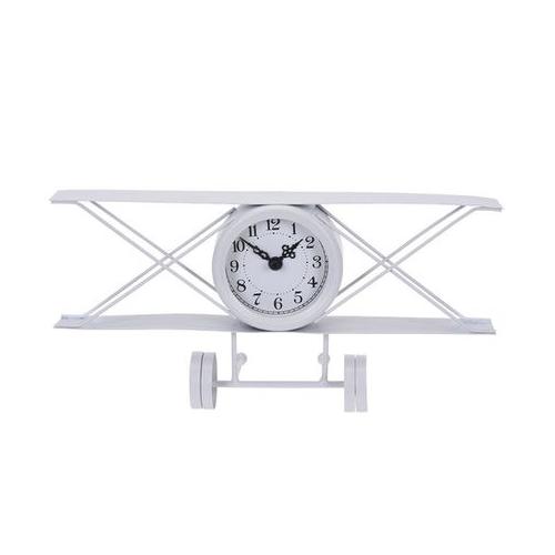 Eco Metal Airplane Shape - Table Clock