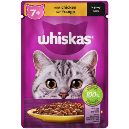 Whiskas Senior Chicken In Gravy Cat Food 85g