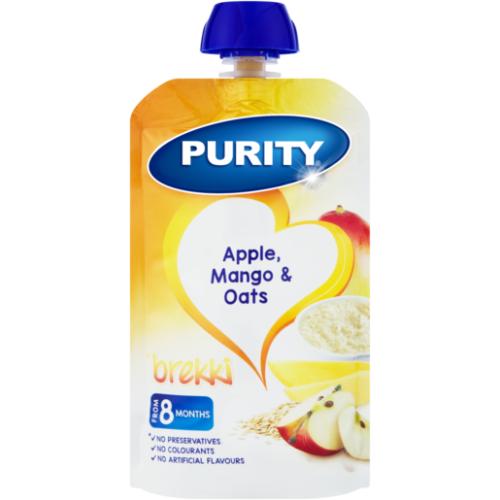 PURITY Apple, Mango & Oats Brekki Puree 8 Months+ 110ml