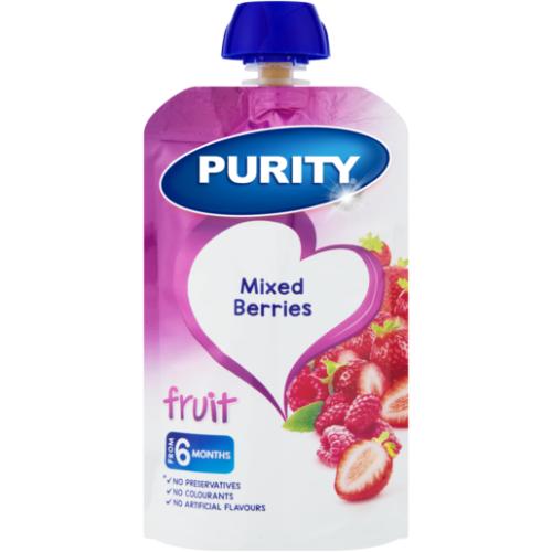 PURITY Mixed Berries Fruit Puree 6 Months+ 110ml