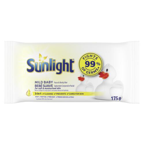 Sunlight Mild Baby Cleansing Face & Body Bar Soap 175g