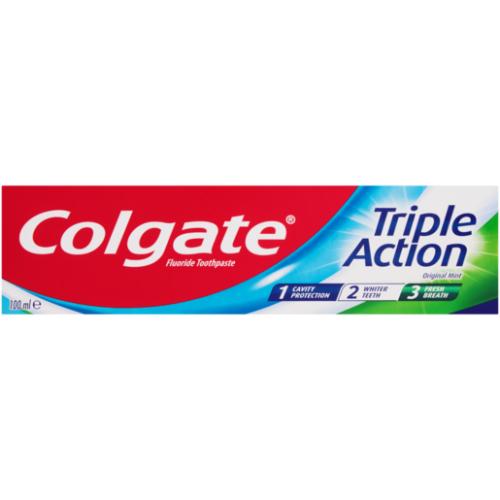 Colgate Triple Action Original Mint Fluoride Toothpaste 100ml