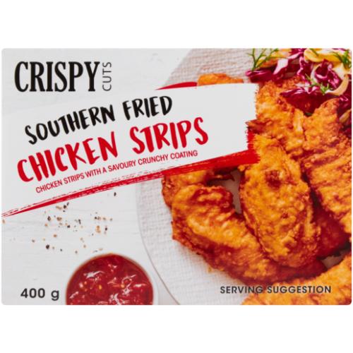 Crispy Cuts Frozen Southern Fried Chicken Strips 400g