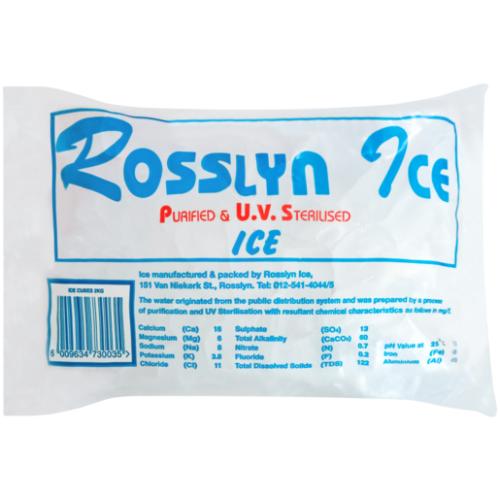 Rosslyn Ice Purified And Sterilized Ice 2kg