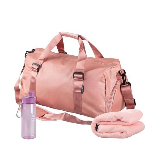 Heartdeco 35L Lady Gym Duffel Bag Set With Water Bottle & Microfiber Towel