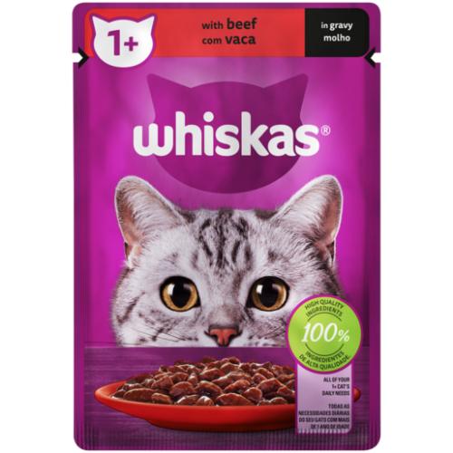 Whiskas Beef In Gravy Cat Food 85g