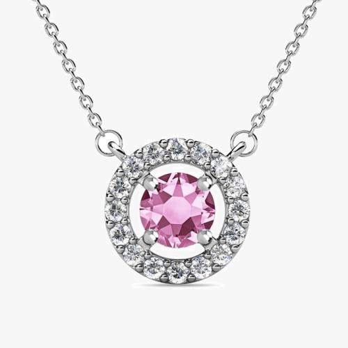 Petal June/Alexandrite Birthstone Necklace with Swarovski Crystals
