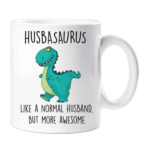 Husbasaurus Husband Valentine Birhtday Gift Mug