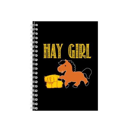 Hay Girl Notebook Gift Idea Writing Book Notepad Pad 34