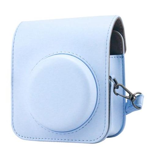Retro PU Leather Case & Strap for FUJIFILM Instax Mini 12 (Blue)